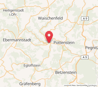 Map of Gößweinstein, Bavaria