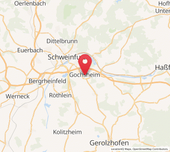 Map of Gochsheim, Bavaria