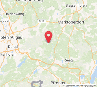 Map of Görisried, Bavaria