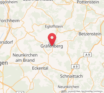 Map of Gräfenberg, Bavaria