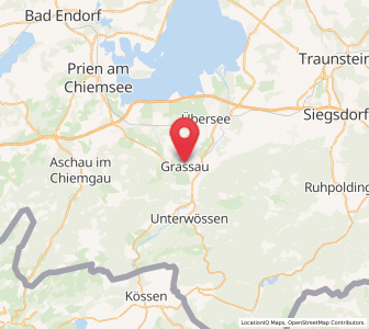 Map of Grassau, Bavaria
