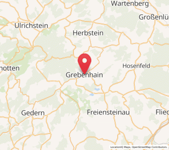 Map of Grebenhain, Hesse