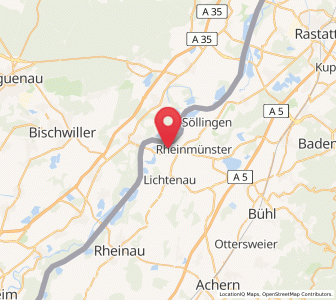 Map of Greffern, Baden-Wurttemberg