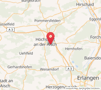 Map of Gremsdorf, Bavaria