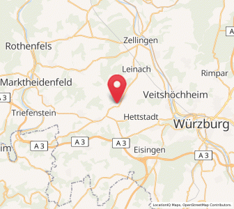 Map of Greußenheim, Bavaria