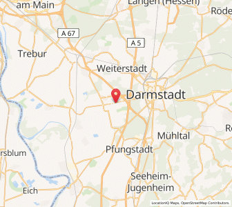 Map of Griesheim, Hesse