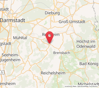 Map of Groß-Bieberau, Hesse