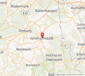 Map of Groß-Umstadt, Hesse