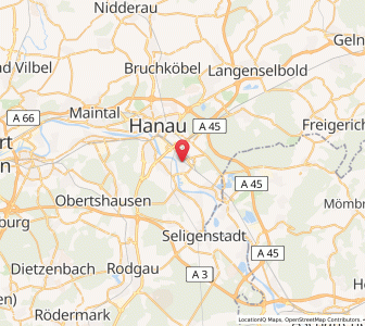 Map of Großauheim, Hesse