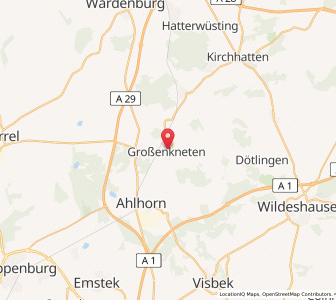 Map of Großenkneten, Lower Saxony