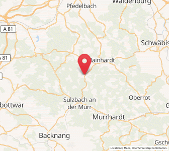 Map of Großerlach, Baden-Wurttemberg