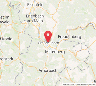 Map of Großheubach, Bavaria