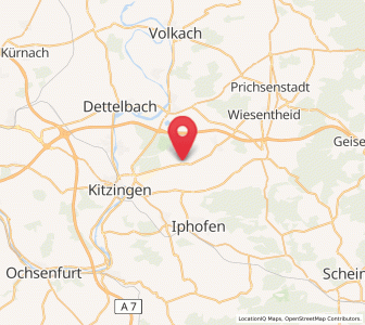 Map of Großlangheim, Bavaria