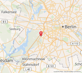 Map of Berlin-Grunewald, Berlin
