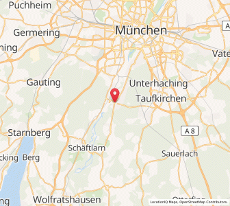 Map of Grünwald, Bavaria