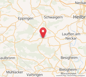 Map of Güglingen, Baden-Wurttemberg