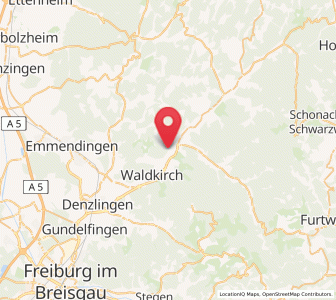Map of Gutach im Breisgau, Baden-Wurttemberg