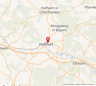 Map of Haßfurt, Bavaria