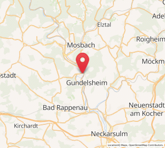 Map of Haßmersheim, Baden-Wurttemberg