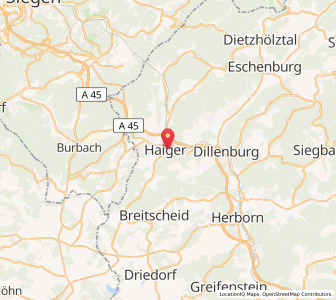 Map of Haiger, Hesse