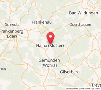 Map of Haina, Hesse