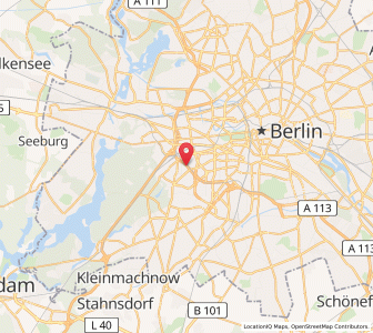 Map of Halensee, Berlin