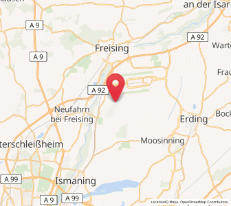 Map of Hallbergmoos, Bavaria