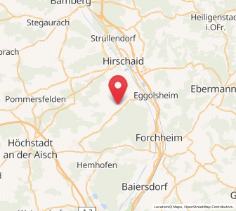 Map of Hallerndorf, Bavaria