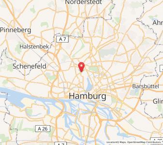 Map of Bezirk Hamburg-Nord, Hamburg