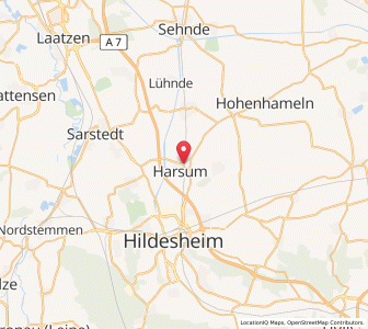 Map of Harsum, Lower Saxony