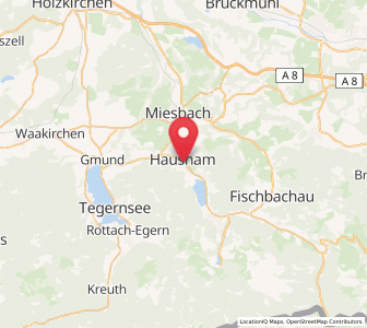 Map of Hausham, Bavaria