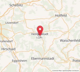 Map of Heiligenstadt, Bavaria