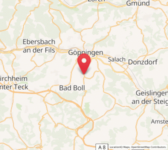Map of Heiningen, Baden-Wurttemberg
