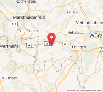 Map of Helmstadt, Bavaria
