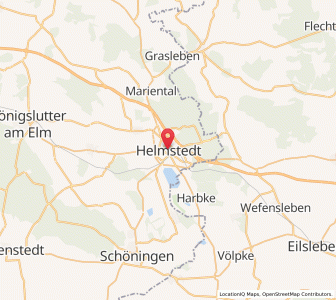 Map of Helmstedt, Lower Saxony