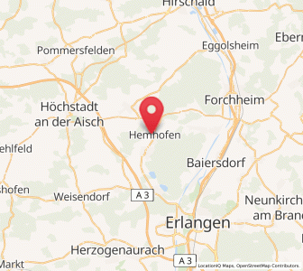 Map of Hemhofen, Bavaria