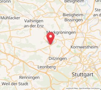 Map of Hemmingen, Baden-Wurttemberg