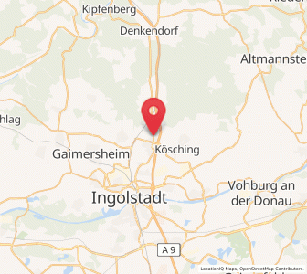 Map of Hepberg, Bavaria