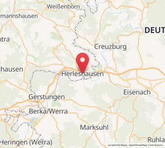 Map of Herleshausen, Hesse