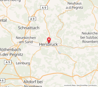 Map of Hersbruck, Bavaria
