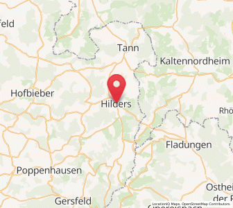 Map of Hilders, Hesse