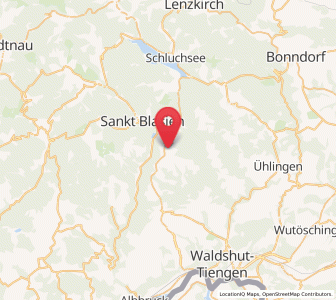 Map of Höchenschwand, Baden-Wurttemberg