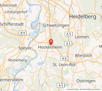 Map of Hockenheim, Baden-Wurttemberg