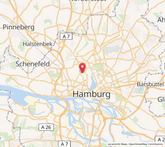 Map of Hoheluft, Hamburg