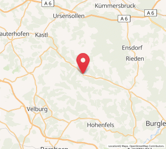 Map of Hohenburg, Bavaria
