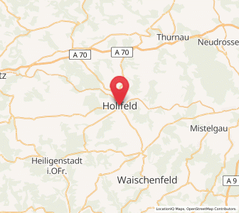 Map of Hollfeld, Bavaria