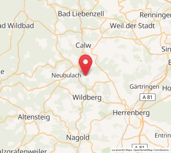 Map of Holzbronn, Baden-Wurttemberg