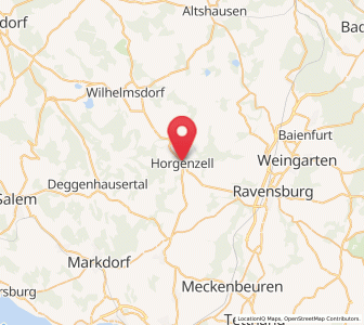 Map of Horgenzell, Baden-Wurttemberg