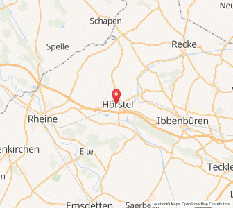 Map of Hörstel, North Rhine-Westphalia