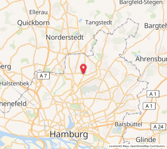Map of Hummelsbüttel, Hamburg